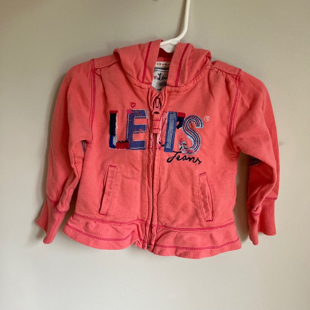 Baby girl Levi's full zip sweatshirt